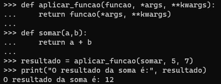 exemplo função de alto nível com args e kwargs